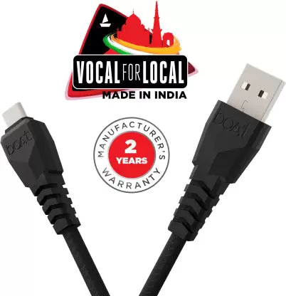 boAt USB Type C Cable 3 A 1.5 m A320 (Compatible with Mobiles, Tablets & any other device with type-c port, Black) boAt USB Type C Cable 3 A 1.5 m A320 (Compatible with Mobiles, Tablets & any other device with type-c port, Black)